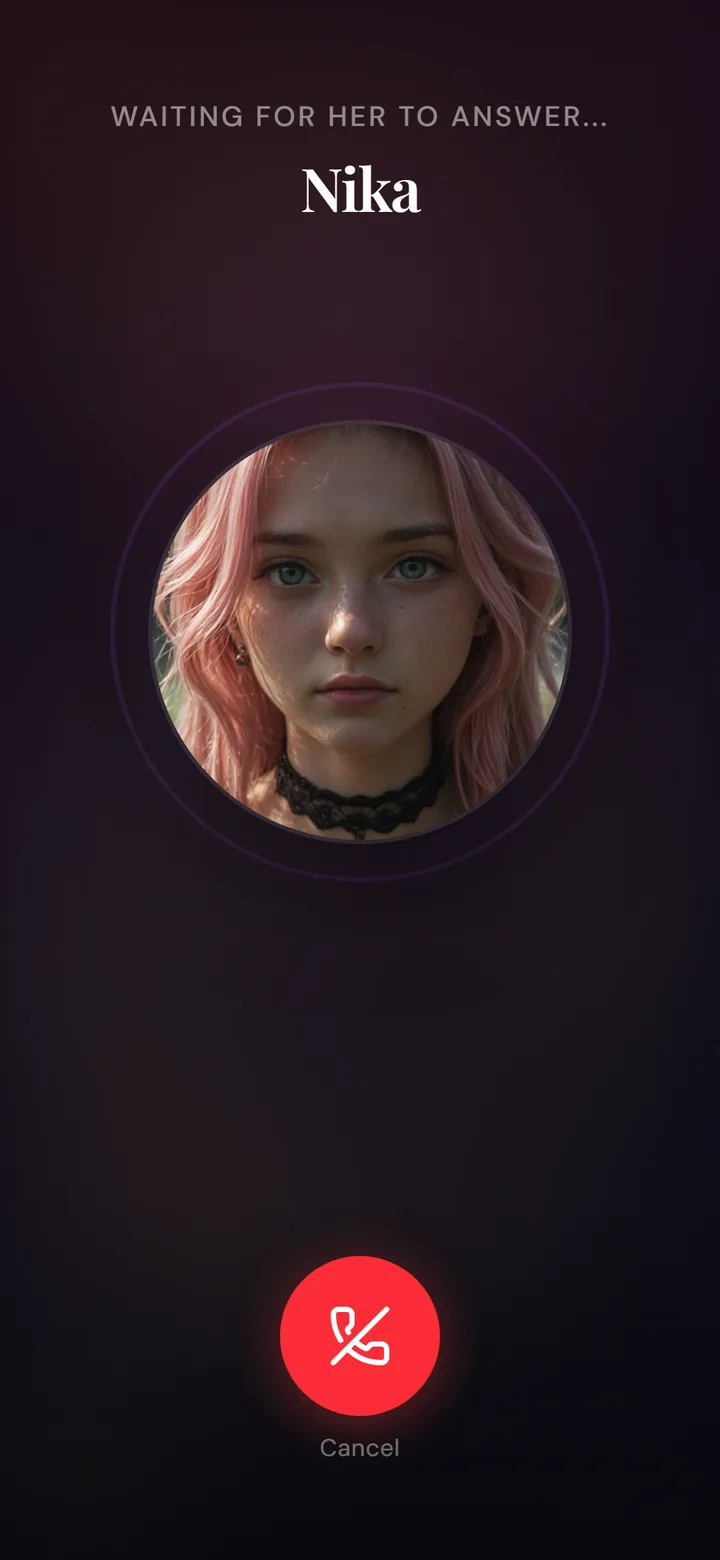 Nika app: a live call connecting