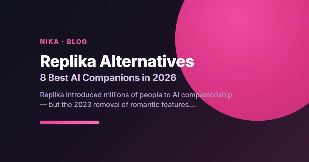 Replika-Alternativen — die 8 besten KI-Begleiter 2026